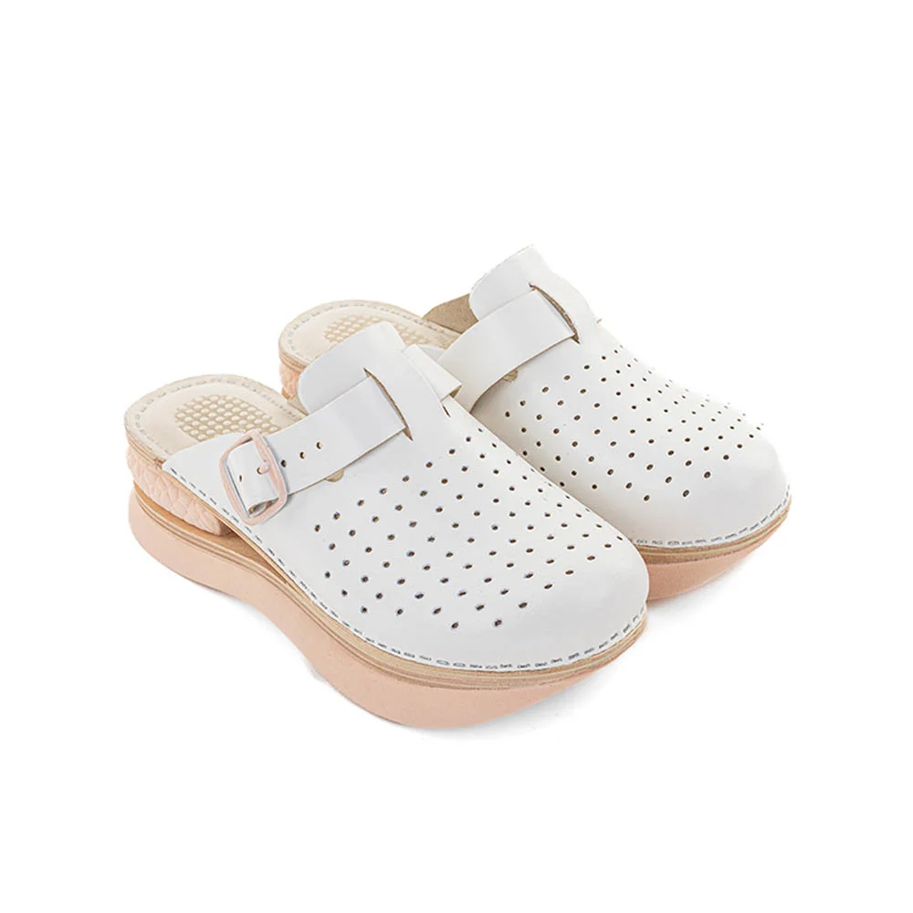 Balloon Sole Clog - White - Image 2