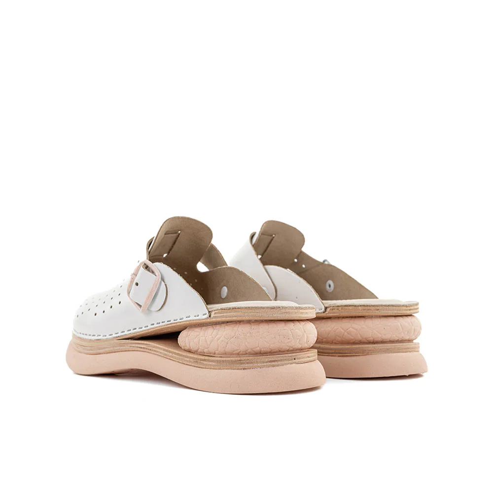 Balloon Sole Clog - White - Image 3