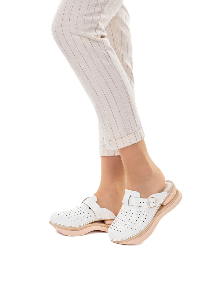 Balloon Sole Clog - White - Image 5