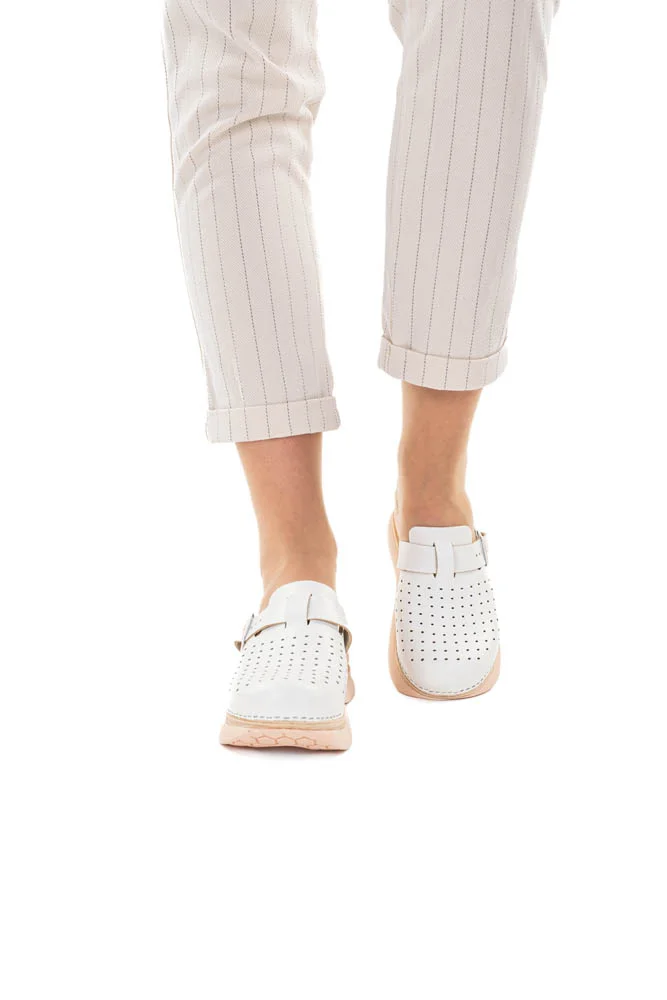 Balloon Sole Clog - White - Image 6