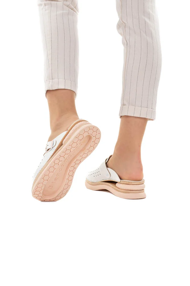 Balloon Sole Clog - White - Image 7